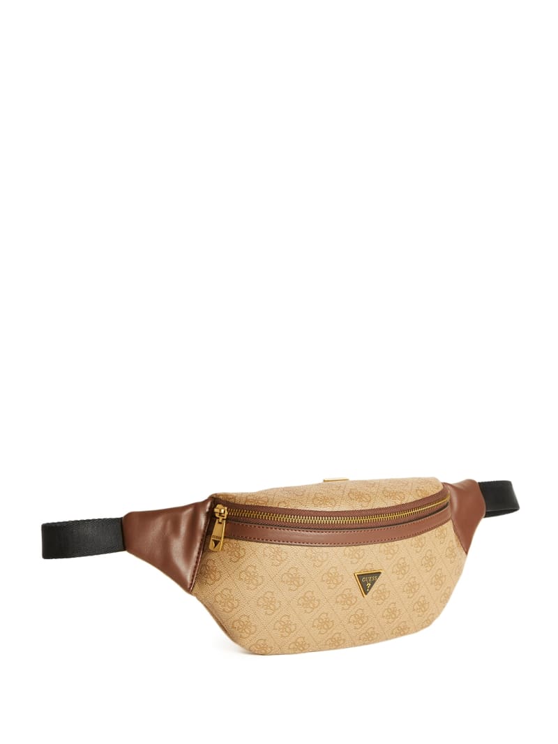 Portfele Damskie Guess Vezzola Belt Brązowe | 891576-TFE