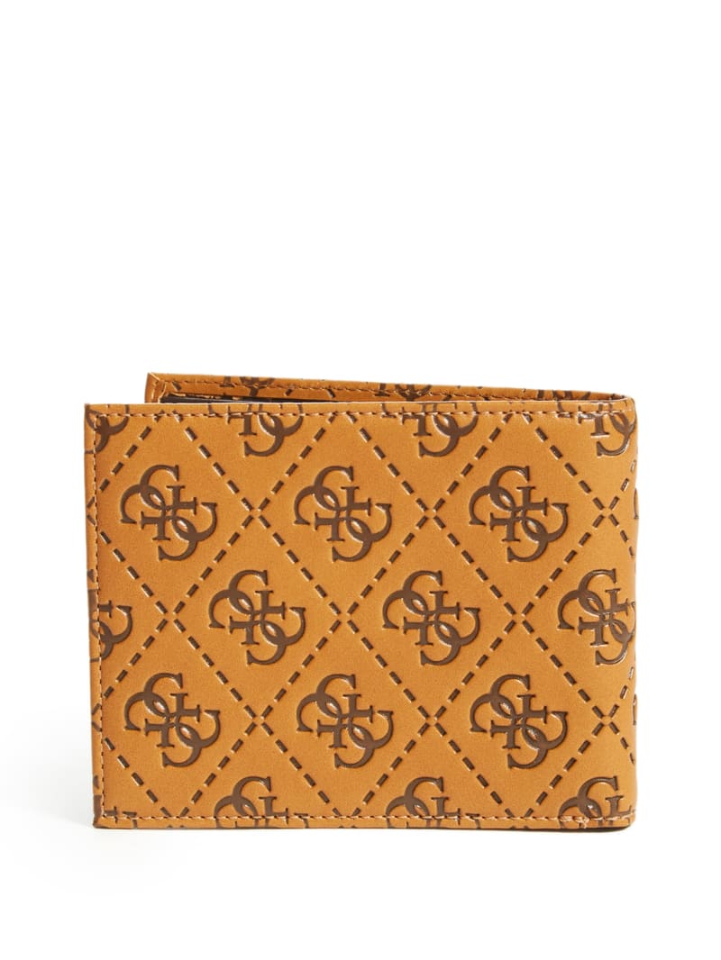 Portfele Damskie Guess Vezzola Embossed Billfold Brązowe | 456870-MUC