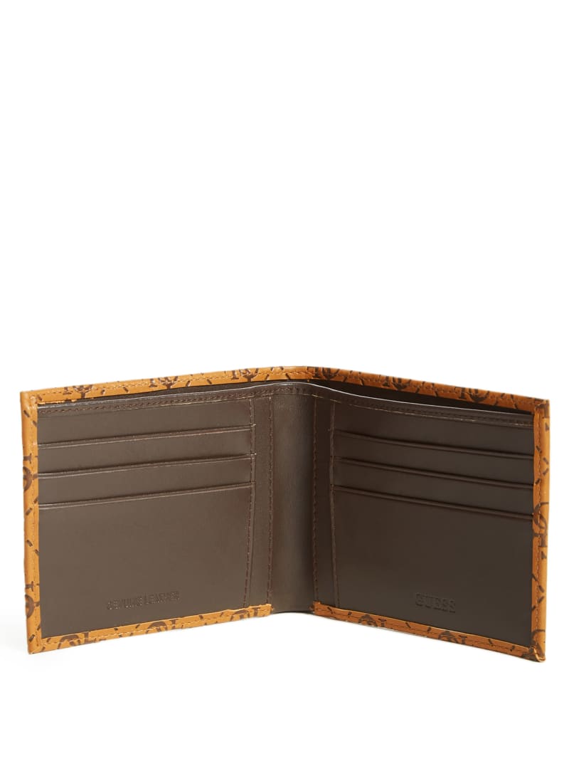 Portfele Damskie Guess Vezzola Embossed Billfold Brązowe | 456870-MUC