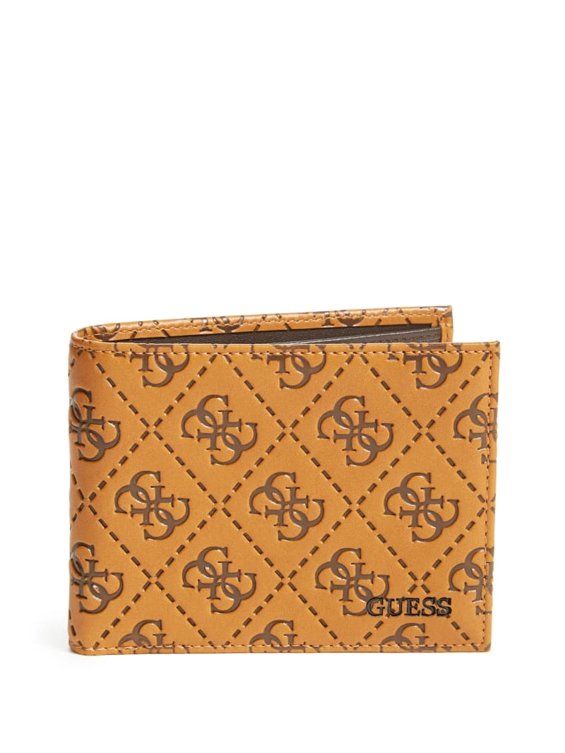 Portfele Damskie Guess Vezzola Embossed Billfold Brązowe | 456870-MUC