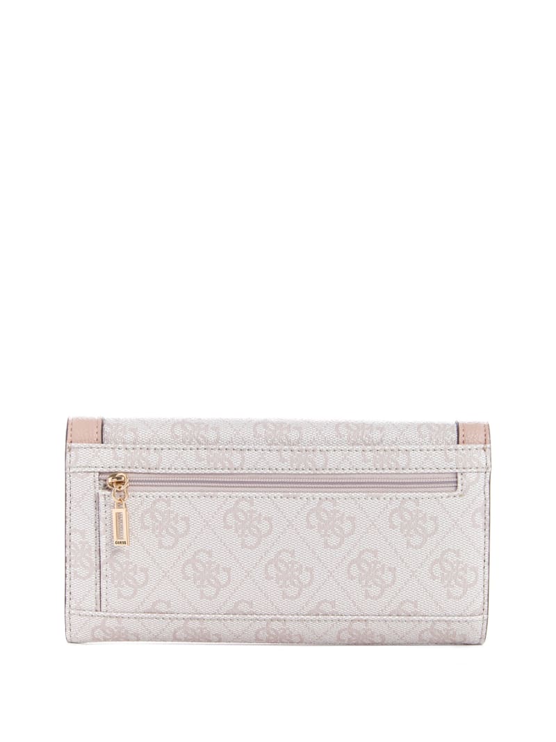 Portfele Damskie Guess Zadie Logo Multi Clutch Różowe | 032146-IJM