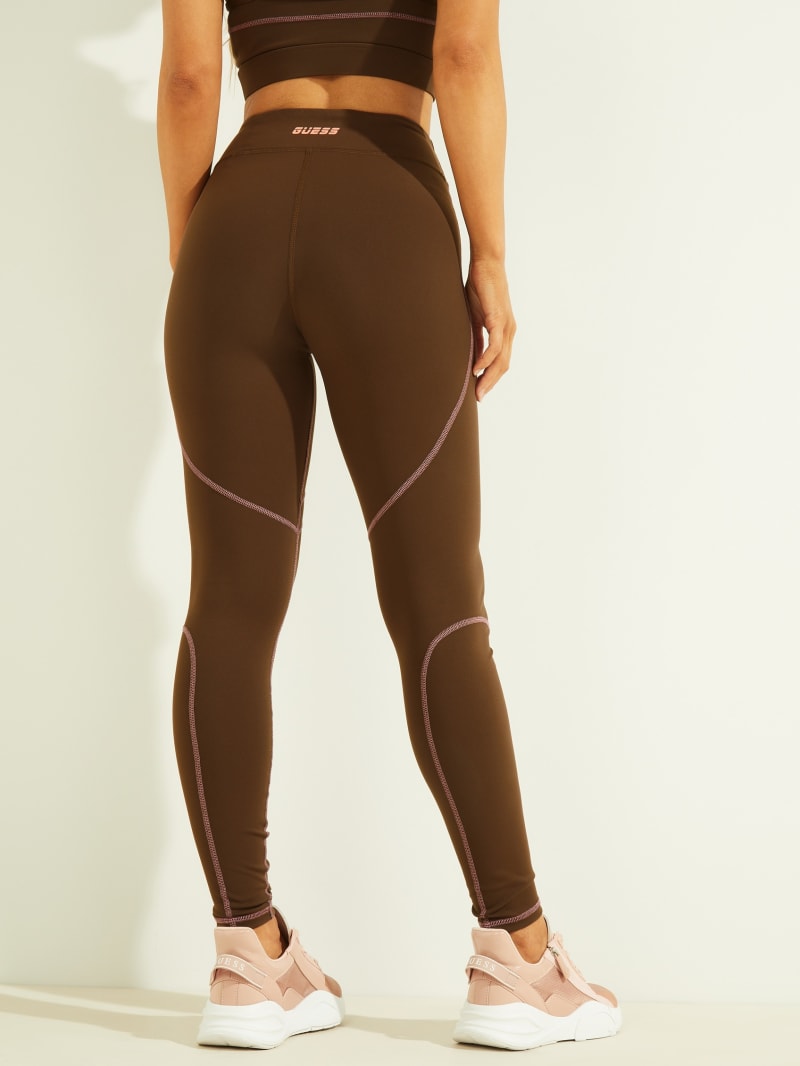 Spodnie Damskie Guess Chelsea Leggings Czekolada | 980415-TIQ