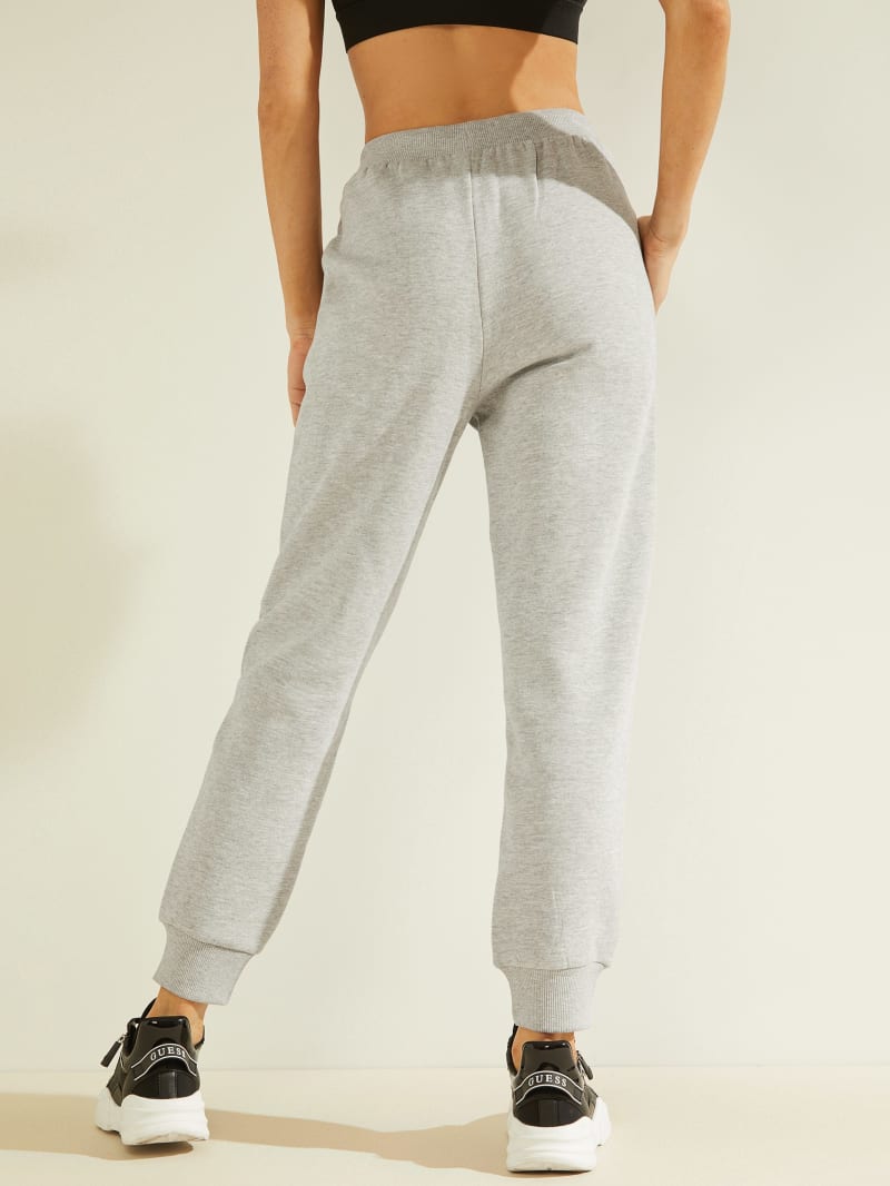 Spodnie Damskie Guess Eco Alisha Logo Joggers Szare | 437256-WJN