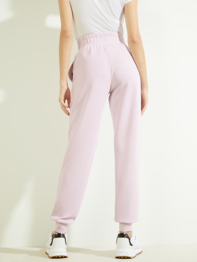 Spodnie Damskie Guess Eco Effie Joggers Białe | 972160-MUF