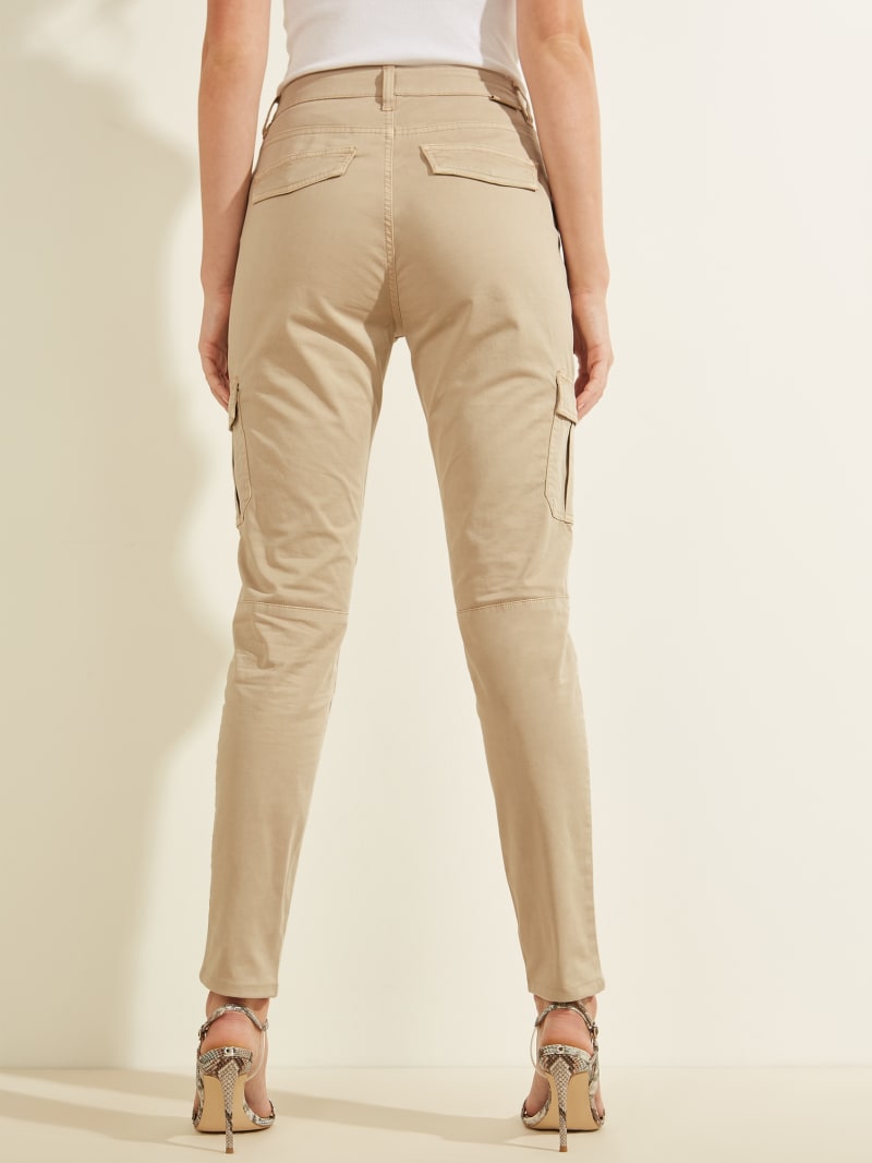 Spodnie Damskie Guess Sexy Cargos Beżowe | 835094-ECM