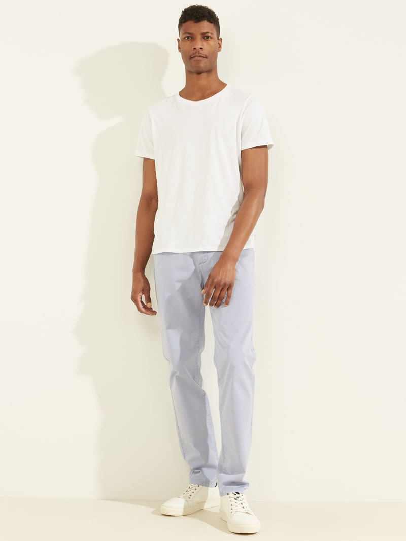 Spodnie Męskie Guess Duke Twill Chinos Fioletowe | 012874-YFO