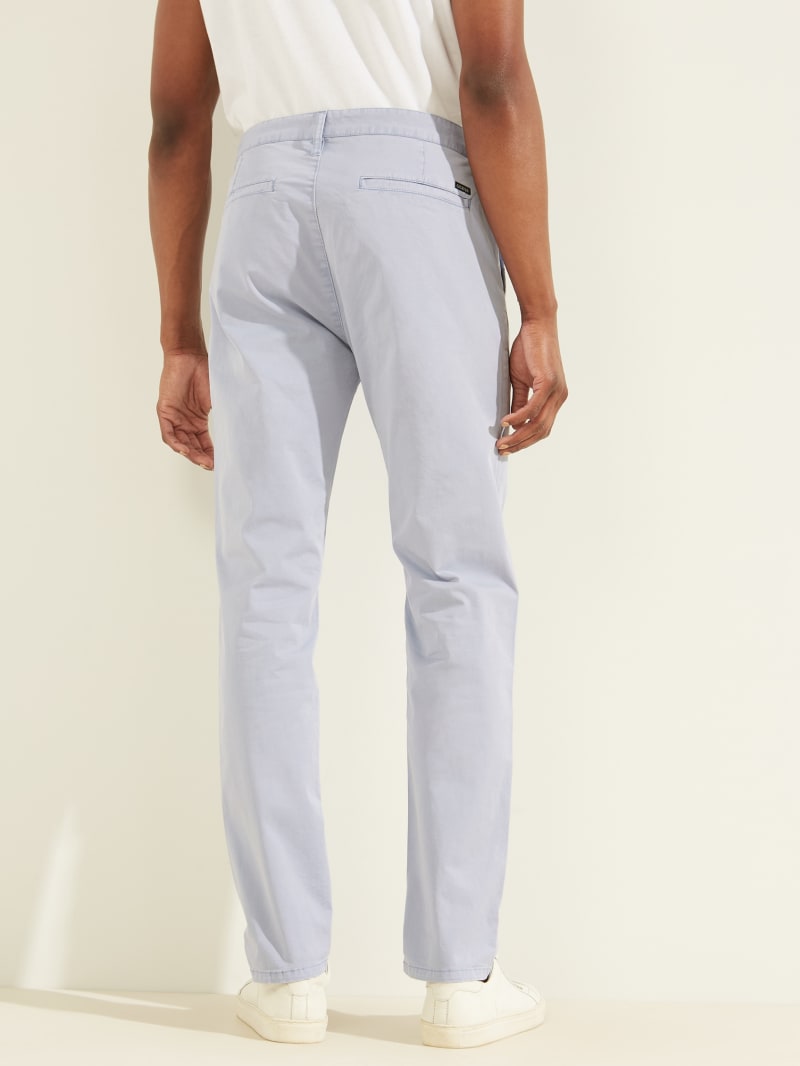 Spodnie Męskie Guess Duke Twill Chinos Fioletowe | 012874-YFO