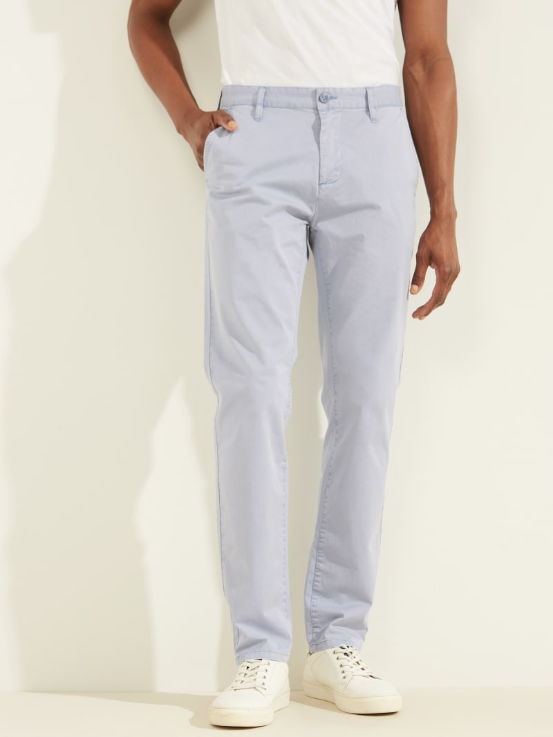 Spodnie Męskie Guess Duke Twill Chinos Fioletowe | 012874-YFO