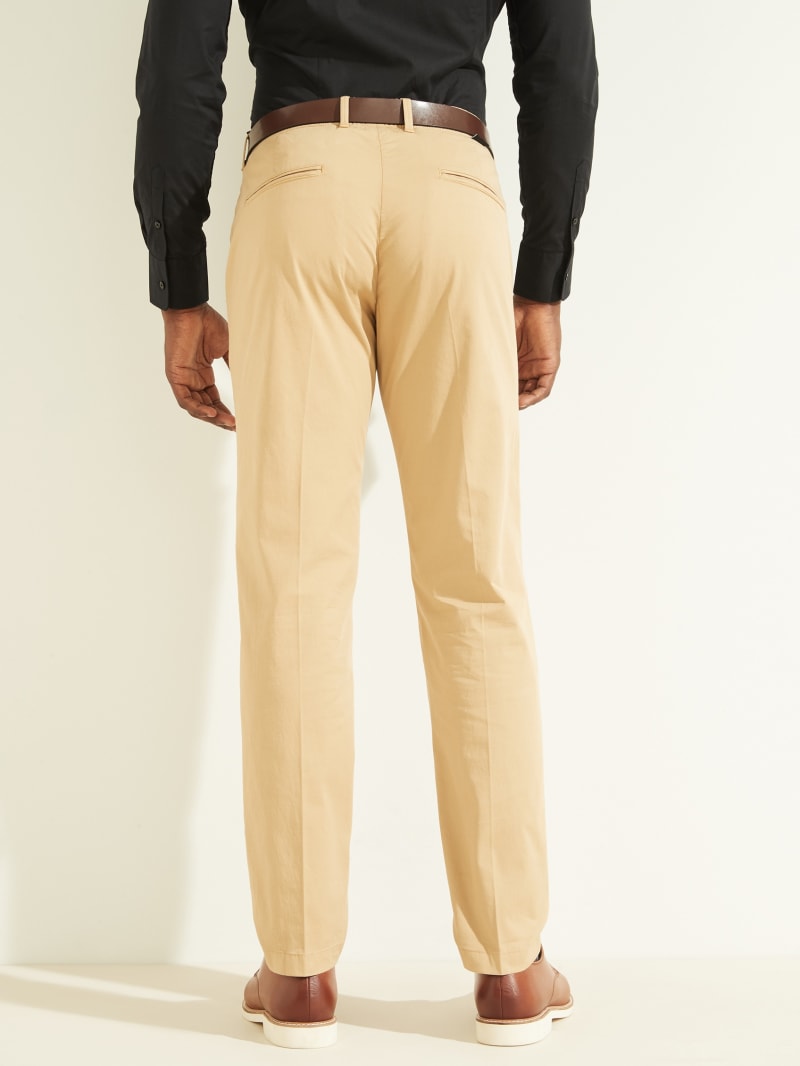 Spodnie Męskie Guess Eco New Original Chino Beżowe | 140378-DTL