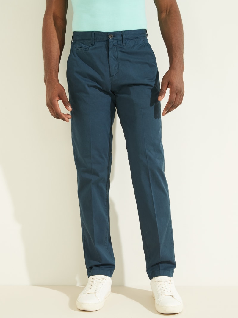 Spodnie Męskie Guess Eco New Original Chino Niebieskie | 210547-GWZ