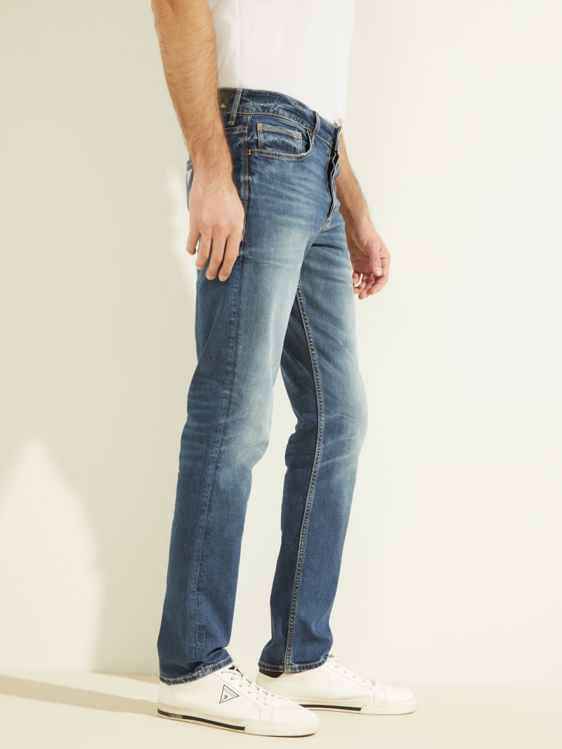 Spodnie Męskie Guess Eco Slim Tapered Niebieskie | 471853-TUG