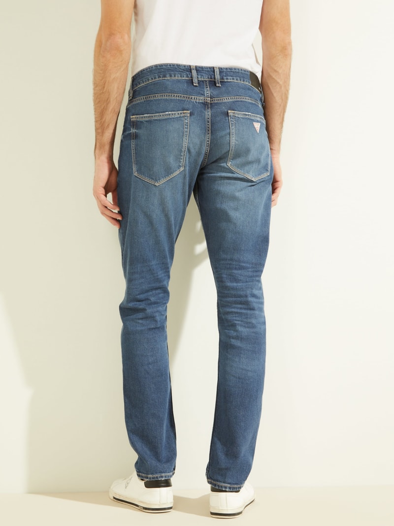 Spodnie Męskie Guess Eco Slim Tapered Niebieskie | 471853-TUG