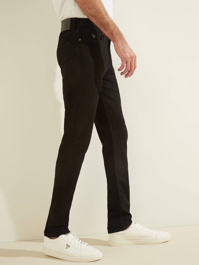 Spodnie Męskie Guess Slim Tapered Czarne | 170523-VPL