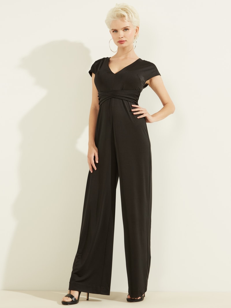 Sukienki Damskie Guess Candice Jumpsuit Czarne | 640598-KMY