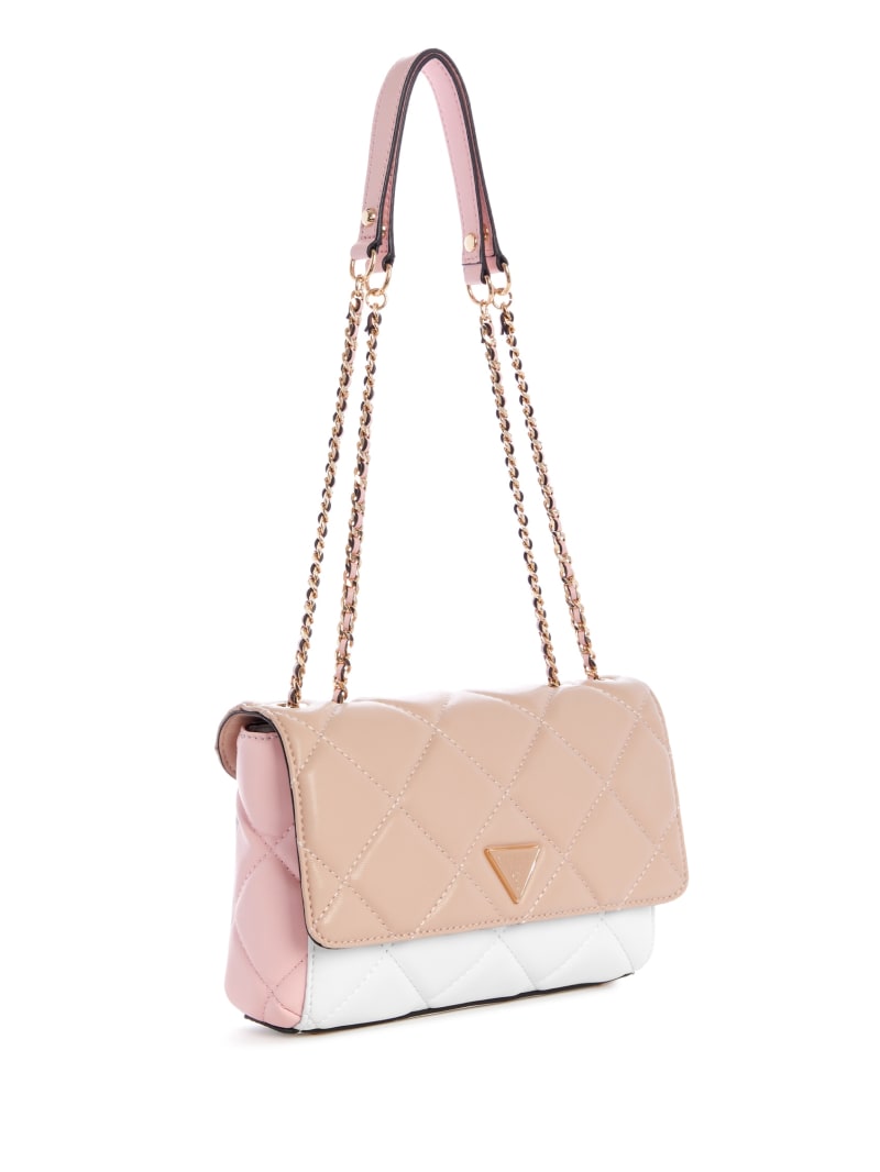 Torba Crossbody Damskie Guess Cessily Quilted Convertible Różowe | 692810-CPD