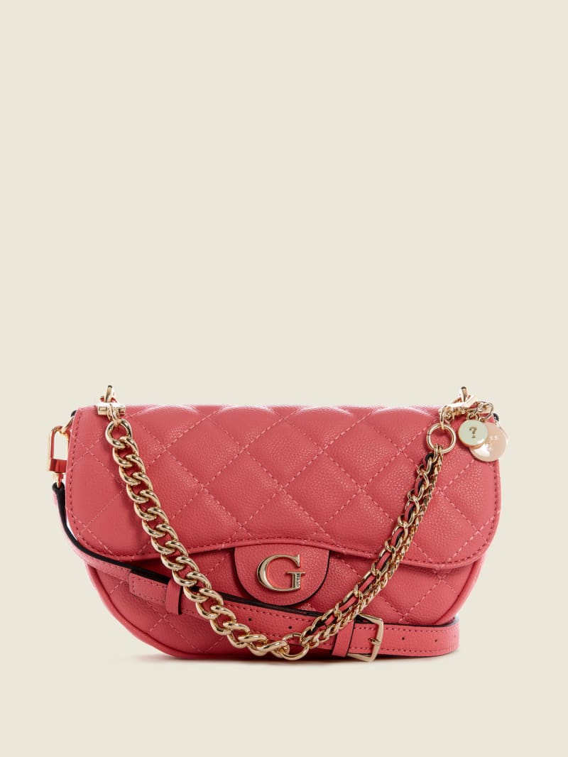 Torba Crossbody Damskie Guess Gillian Quilted Flap Morelowe | 819543-YEH