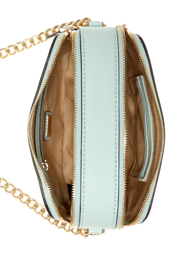 Torba Crossbody Damskie Guess Hassie Camera Turkusowe | 057968-HGU