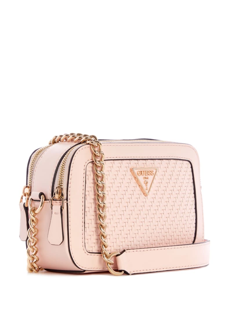 Torba Crossbody Damskie Guess Hassie Camera Różowe | 086941-JGZ