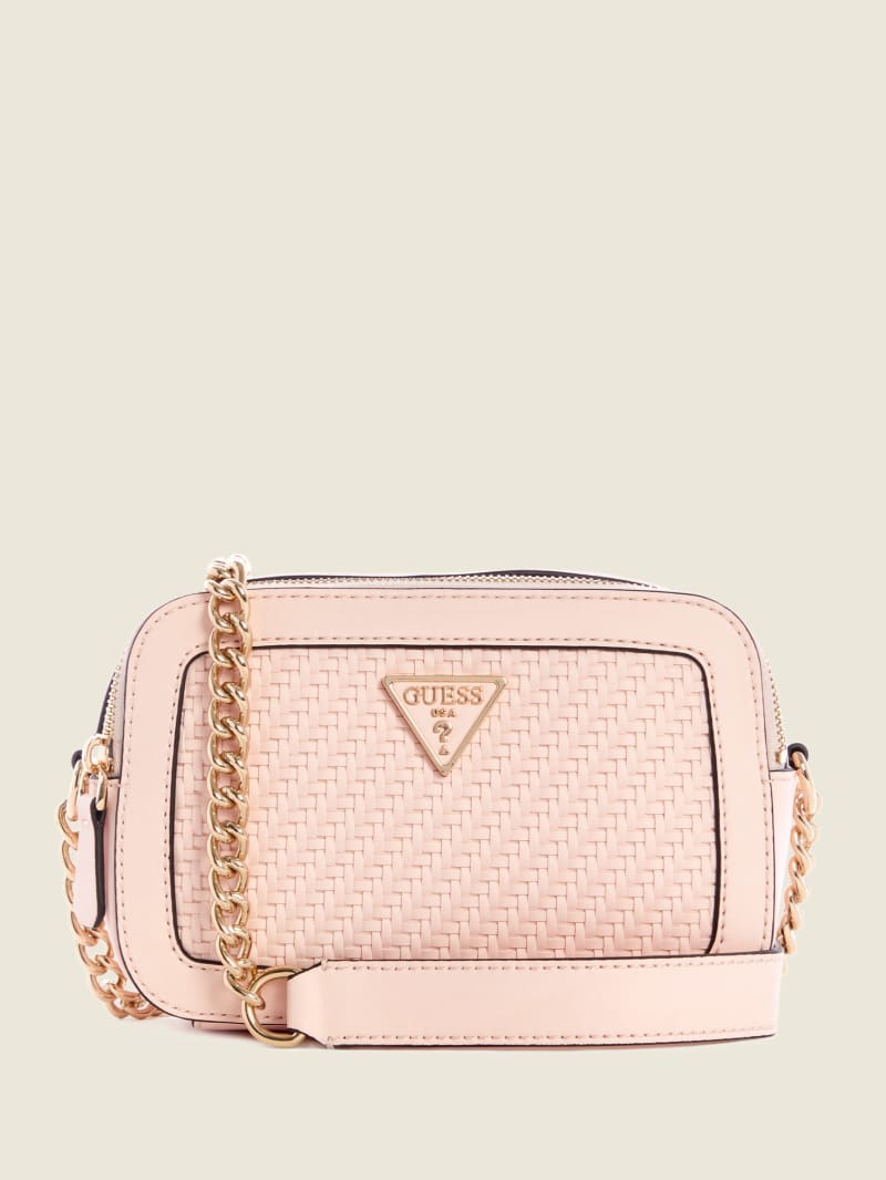 Torba Crossbody Damskie Guess Hassie Camera Różowe | 086941-JGZ