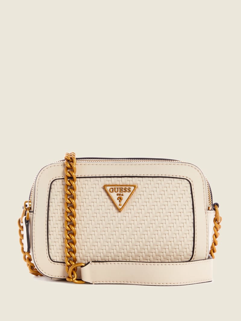 Torba Crossbody Damskie Guess Hassie Camera Szare | 189302-QPE