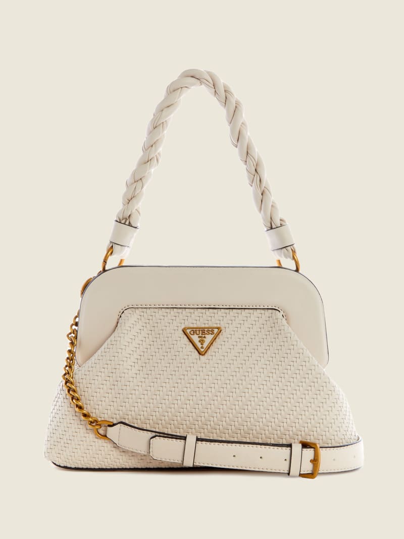 Torba Crossbody Damskie Guess Hassie Frame Szare | 168794-ZLW