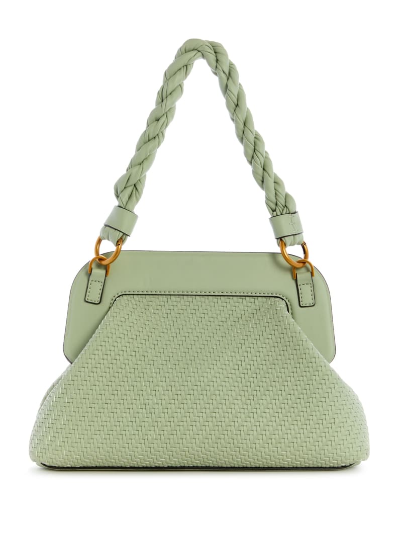 Torba Crossbody Damskie Guess Hassie Frame Oliwkowe | 423658-GRF