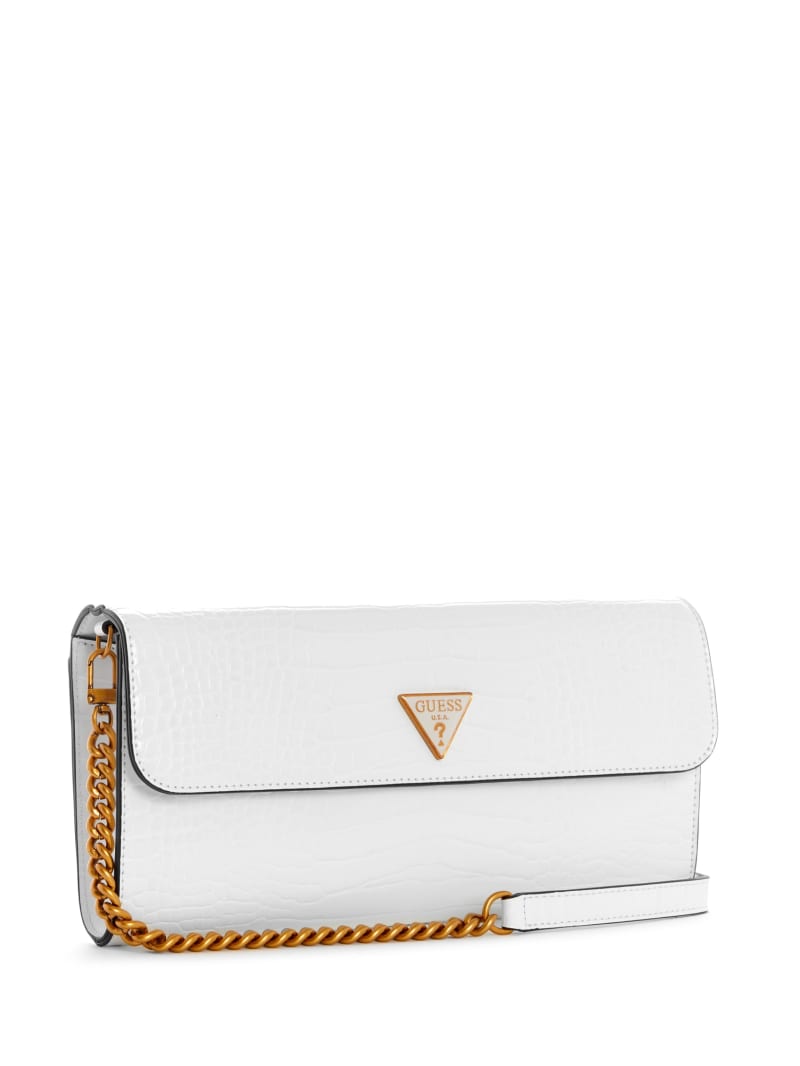 Torba Crossbody Damskie Guess Kyla Clutch Białe | 319687-LGI