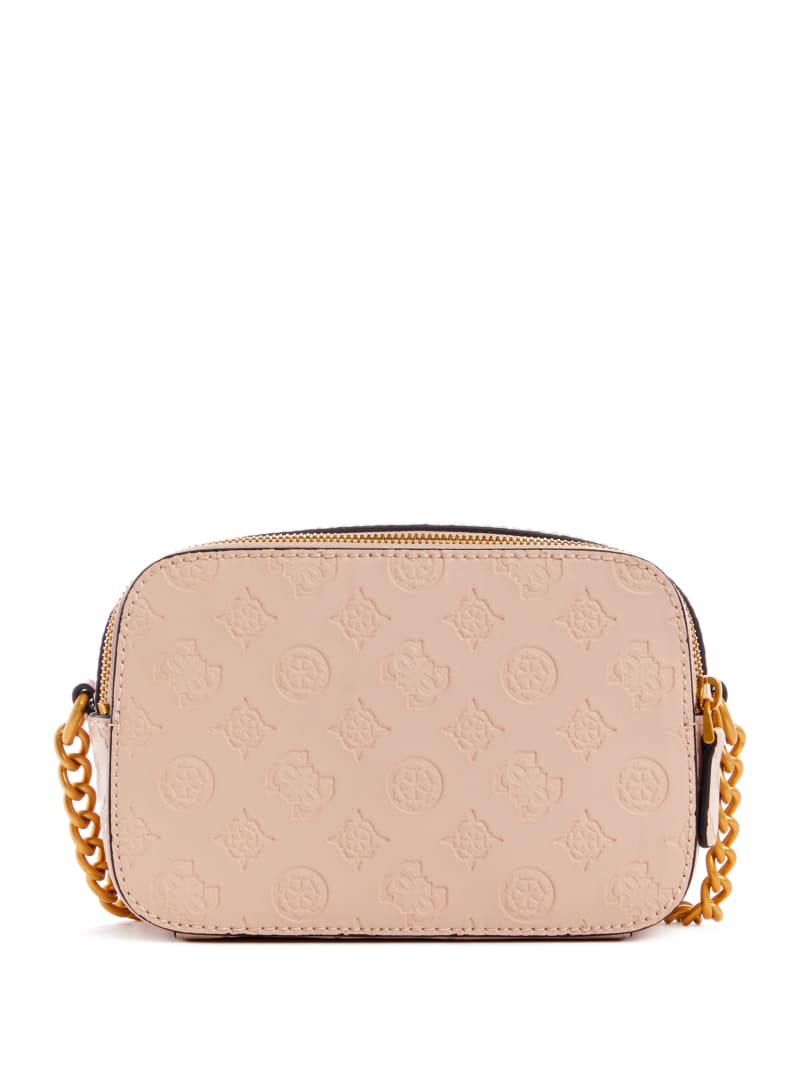 Torba Crossbody Damskie Guess Noelle Logo Camera Różowe | 956317-OEB