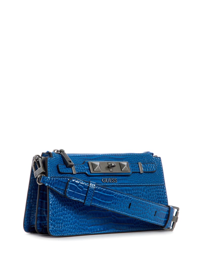 Torba Crossbody Damskie Guess Raffie Niebieskie | 962731-YQB