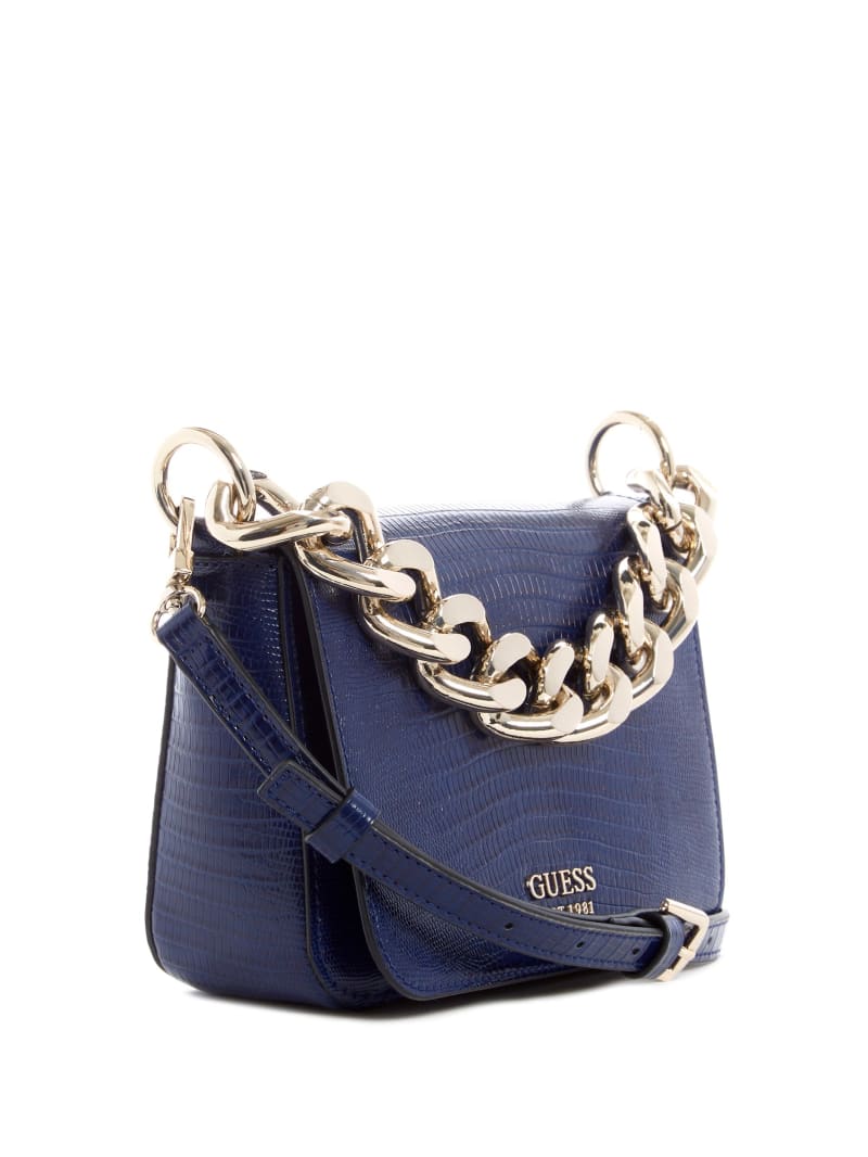 Torba Crossbody Damskie Guess Tullia Granatowe | 423109-JRN