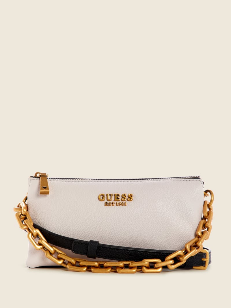 Torba Crossbody Damskie Guess Turin Triple Compartment Kremowe Białe | 904327-FBG