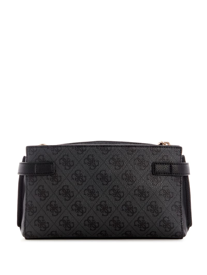 Torba Crossbody Damskie Guess Zadie Logo Elite Czarne | 473659-AFT