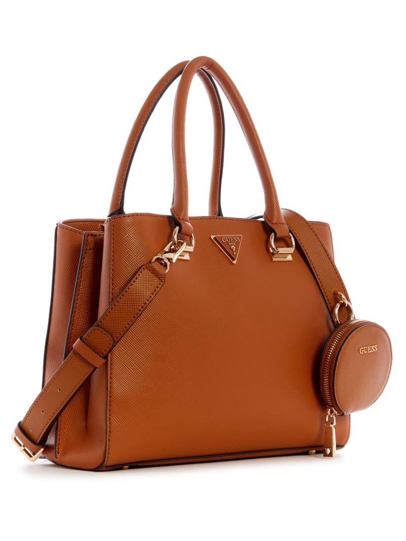 Torba Satchel Damskie Guess Alexie Girlfriend Głęboka Brązowe | 490571-XDB