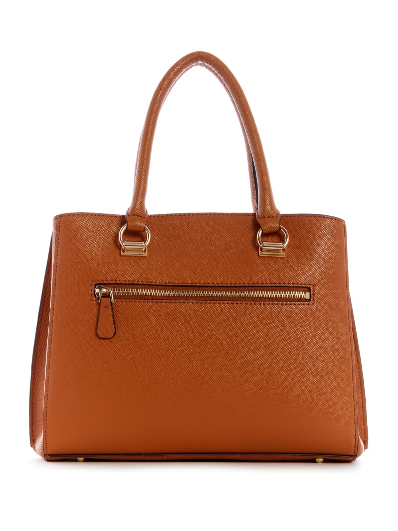 Torba Satchel Damskie Guess Alexie Girlfriend Głęboka Brązowe | 490571-XDB