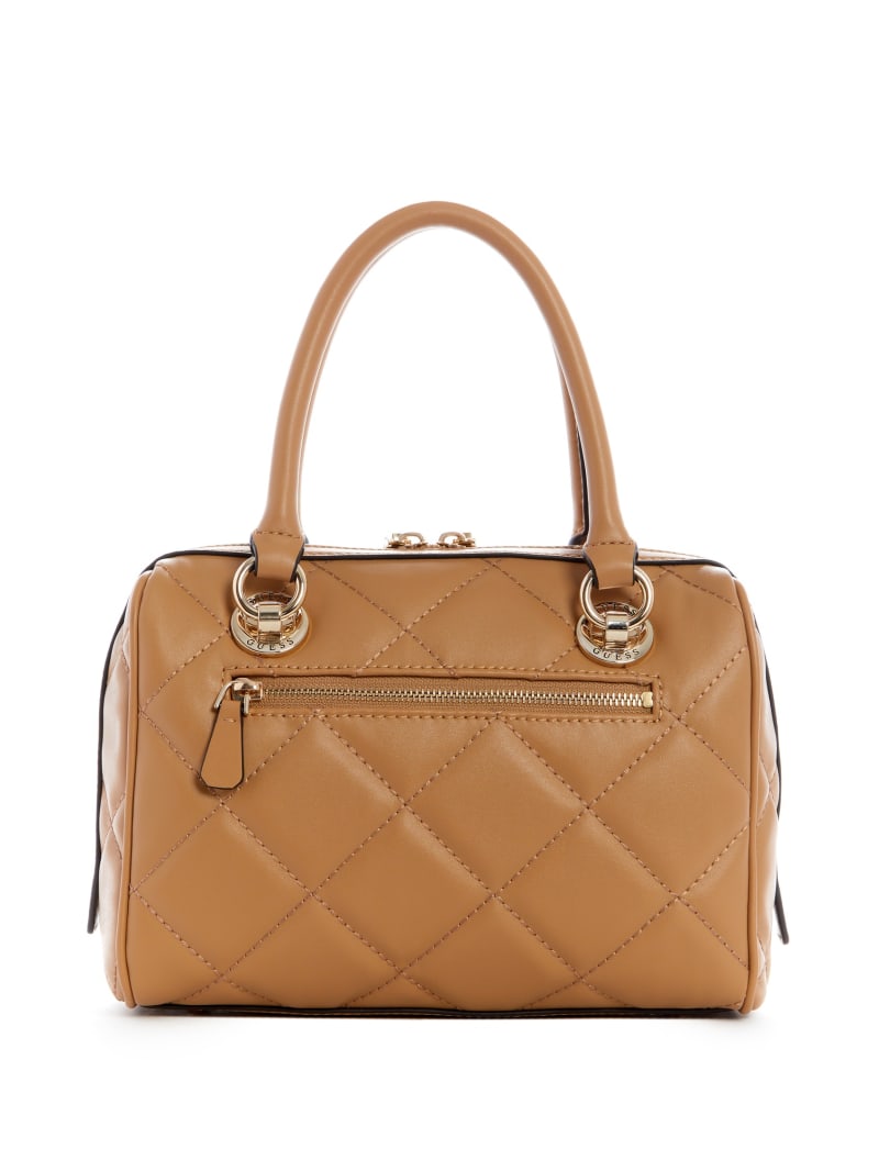 Torba Satchel Damskie Guess Cessily Box Beżowe | 084591-JVM