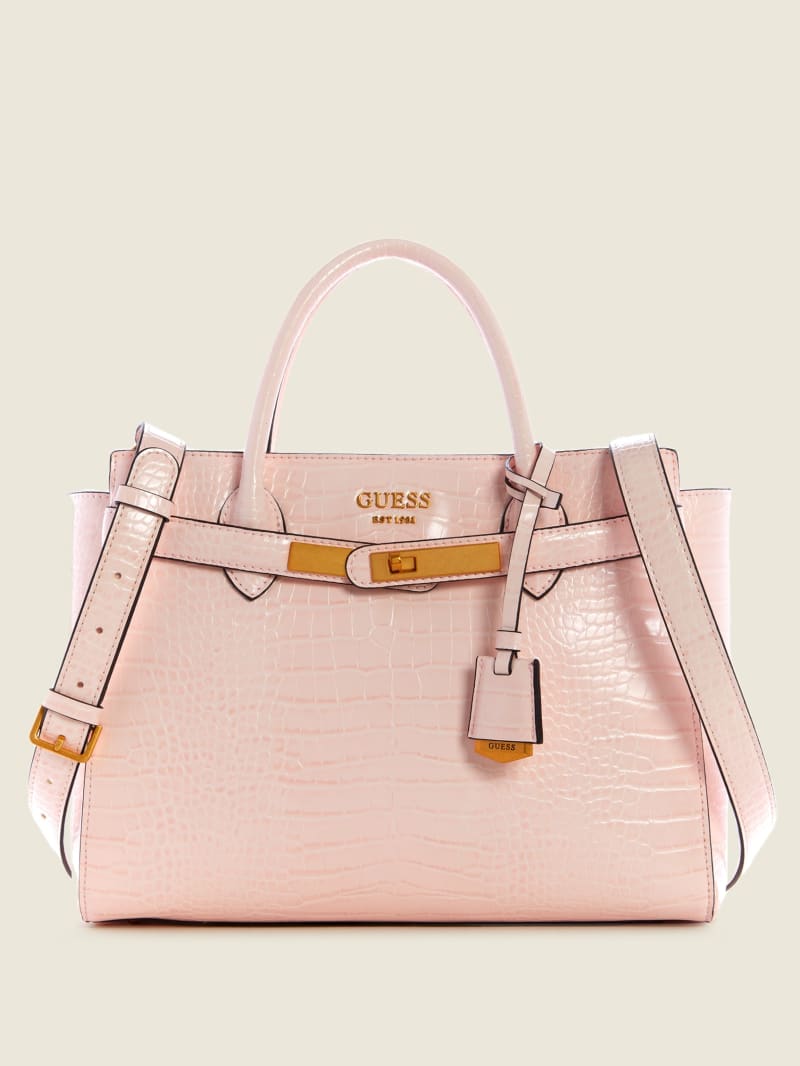 Torba Satchel Damskie Guess Enisa High Society Różowe | 170529-LUV