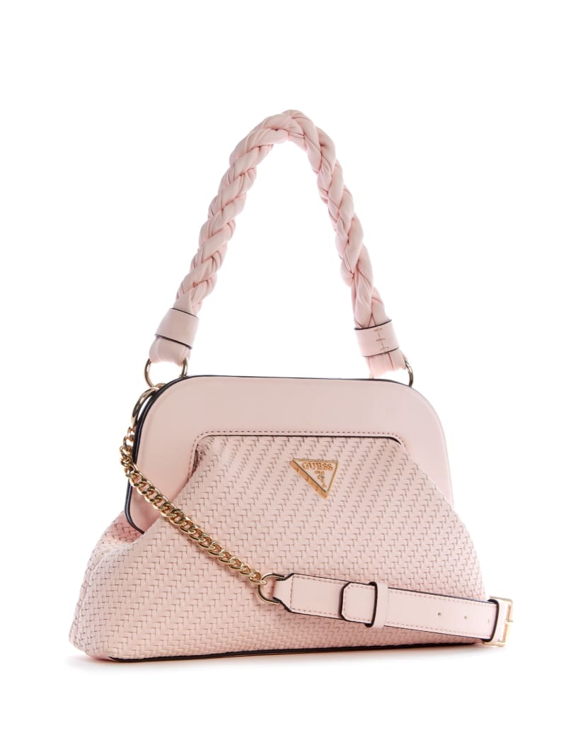 Torba Satchel Damskie Guess Hassie Różowe | 256439-KDM