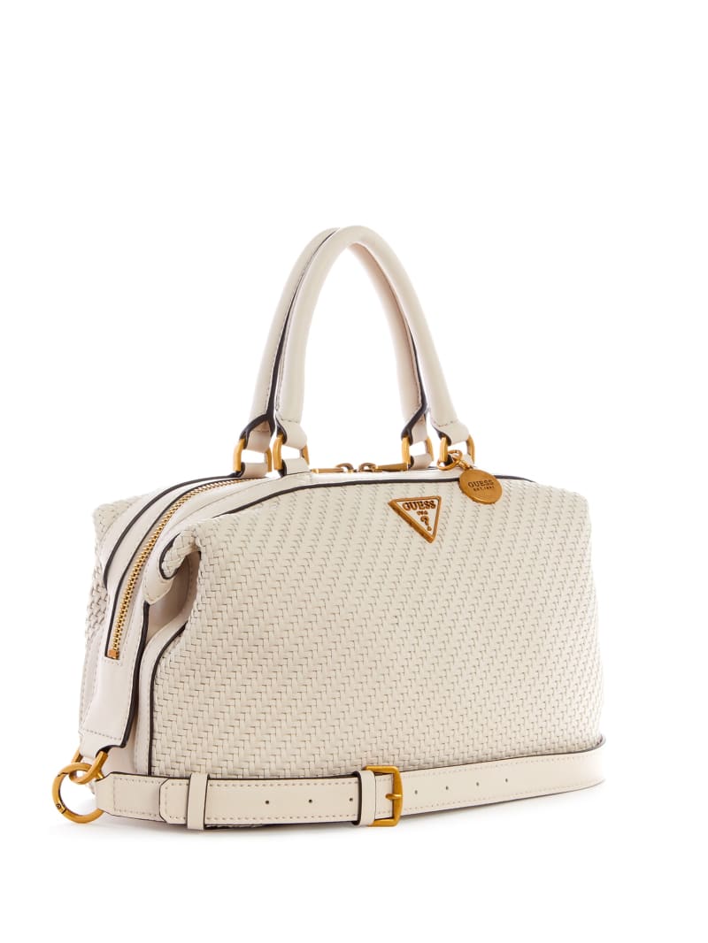 Torba Satchel Damskie Guess Hassie Soho Szare | 421573-KCN