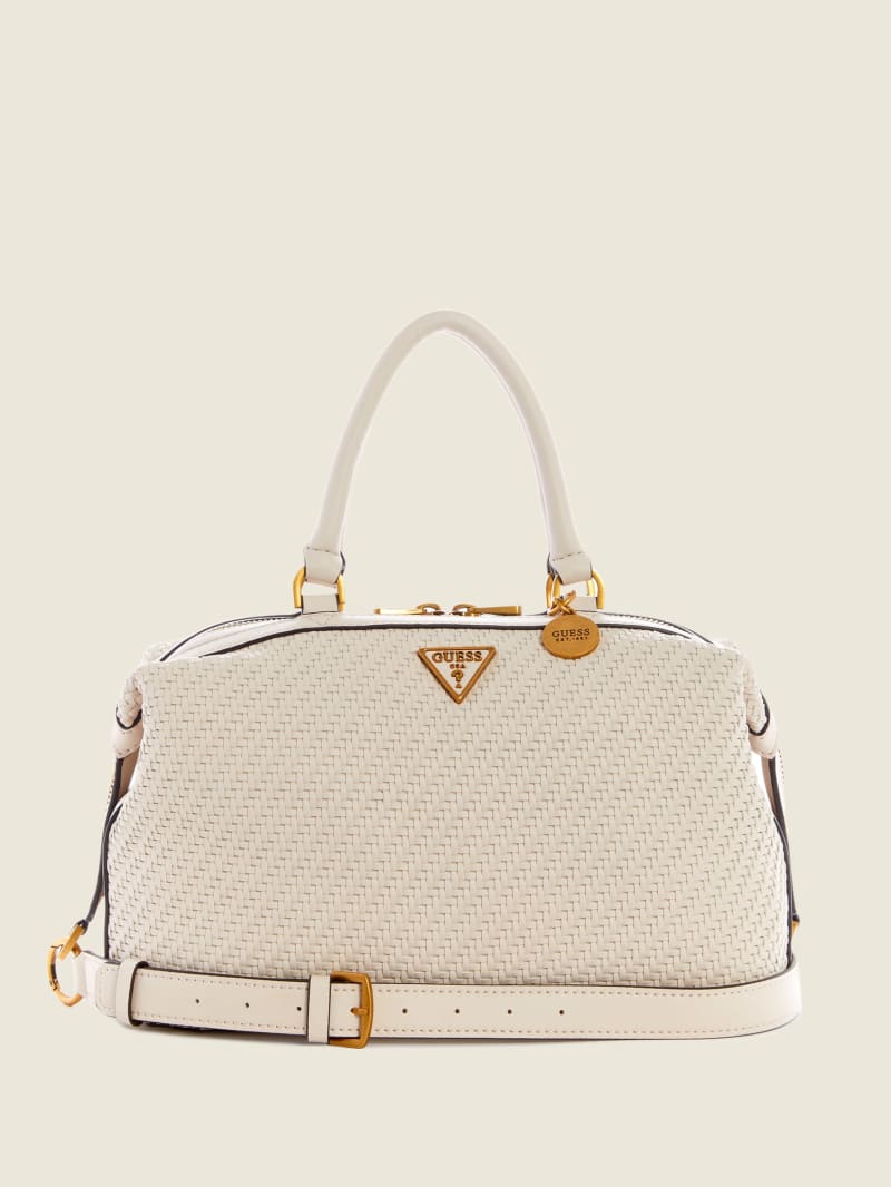 Torba Satchel Damskie Guess Hassie Soho Szare | 421573-KCN