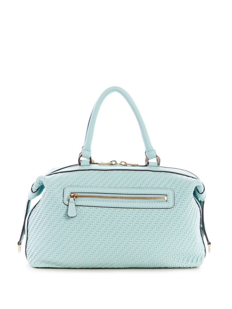 Torba Satchel Damskie Guess Hassie Soho Turkusowe | 850741-MHZ