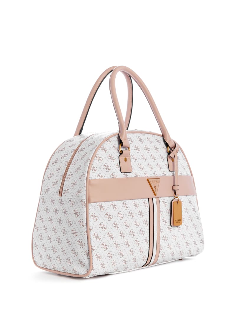 Torba Satchel Damskie Guess Kasinta Dome Białe | 271809-UFA