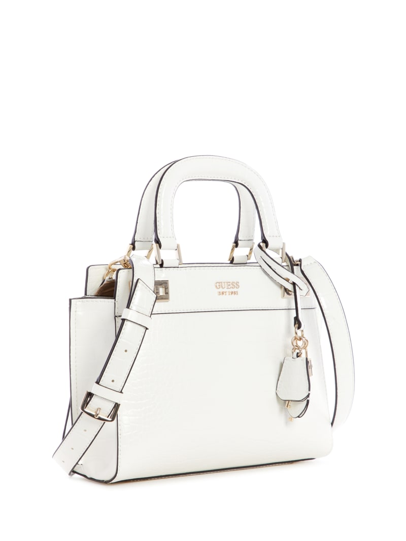 Torba Satchel Damskie Guess Katey Girlfriend Białe | 420386-BWS