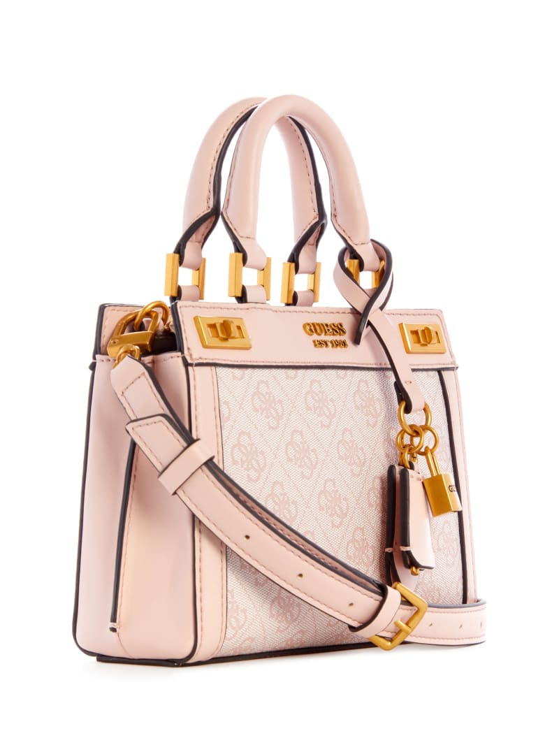 Torba Satchel Damskie Guess Katey Różowe | 649832-DVN