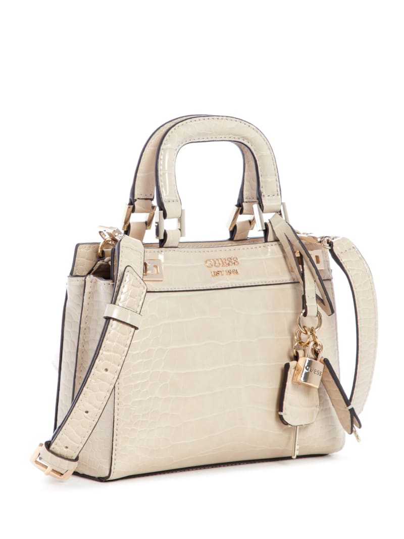 Torba Satchel Damskie Guess Katey Szare | 123769-JCF