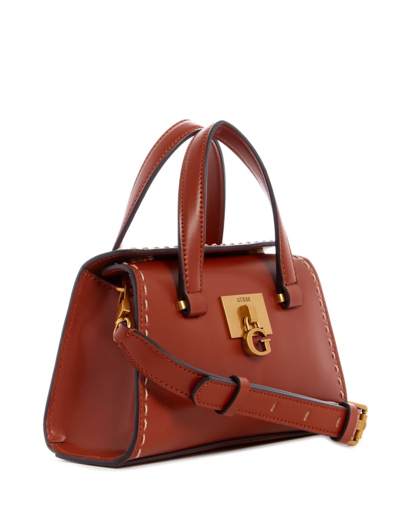 Torba Satchel Damskie Guess Stephi Bordowe | 134879-PVE