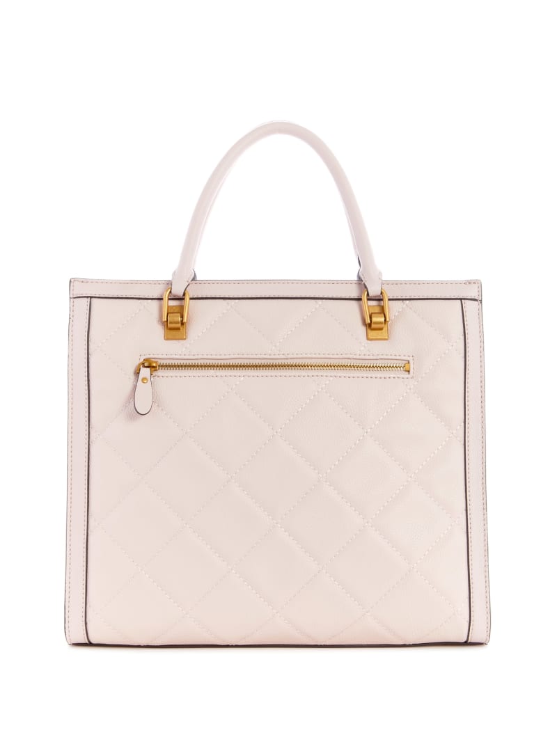 Torby Tote Damskie Guess Abey Quilted Elite Różowe | 715048-TUC