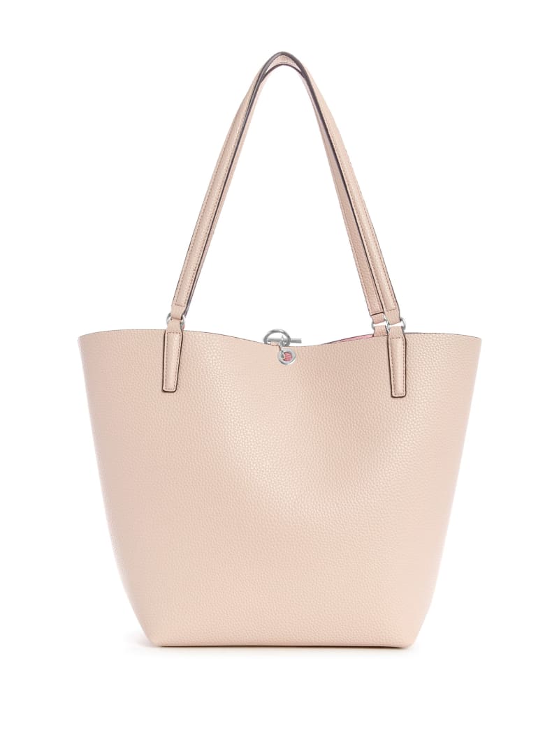 Torby Tote Damskie Guess Alby Toggle Różowe | 395701-REO