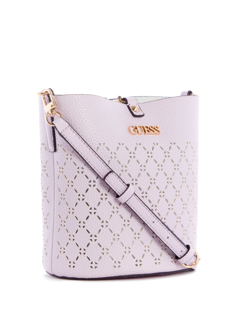 Torby Tote Damskie Guess Amara Fioletowe | 952710-QGA