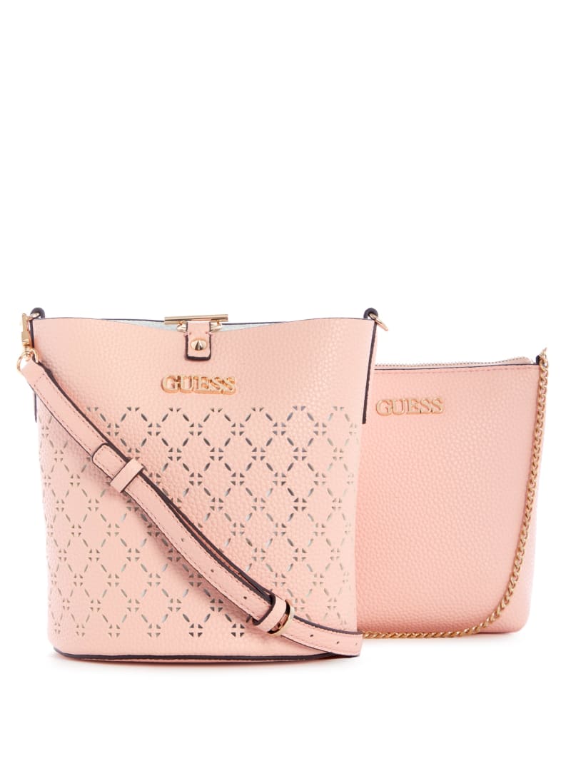 Torby Tote Damskie Guess Amara Koralowe | 534986-KEV