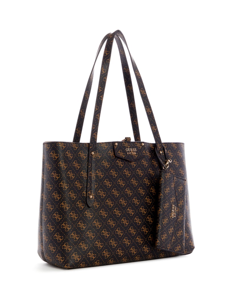 Torby Tote Damskie Guess Eco Brenton Logo Kolorowe | 461893-KQL